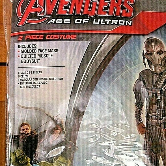 Marvel Avengers Bodysuit & Mask Muscle Age of Ultron Kids Christmas Size 12-14 - Picture 9 of 16